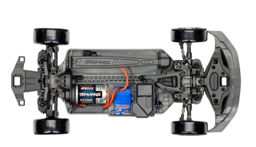 TRX105237-4-BLK  TRAXXAS 4-TEC Ford Mustang schwarz 1/10 Drift RTR Brushed